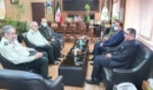 دیدار فرمانده یگان حفاظت سازمان منابع طبیعی و آبخیزداری کشور با فرمانده نیروی انتظامی استان البرز