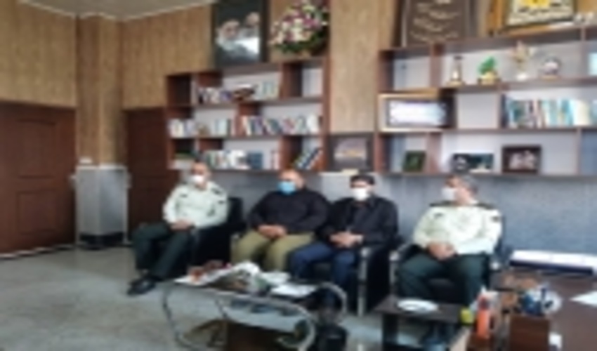 دیدار فرمانده یگان حفاظت اداره کل منابع طبیعی و آبخیزداری استان با فرمانده نیروی انتظامی شهرستان نطرآباد به مناسبت هفته ناجا