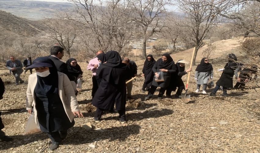 بازدید رییس و کارشناسان اداره منابع طبیعی و آبخیزداری شهرستان طالقان از پروژه‌های آبخیز بخش بالا طالقان