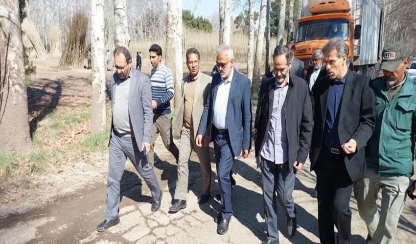 بازديد معاون وزير جهاد كشاورزي و رئيس سازمان منابع طبيعي و آبخيزداري كشور از نهالستان منابع طبيعي البرز
