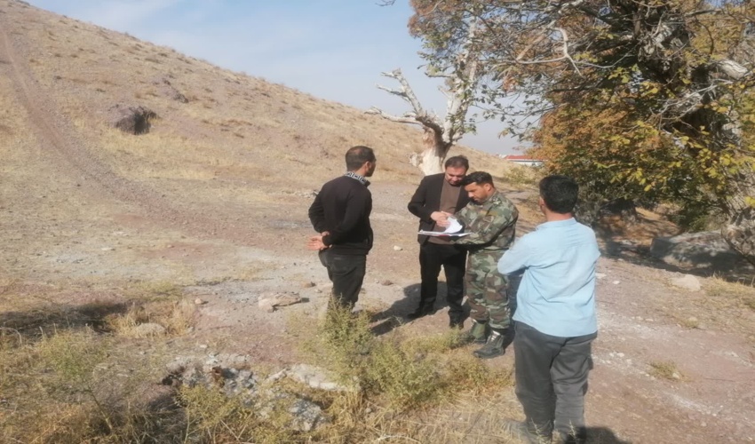 رفع تصرف 380 متر مربع از اراضی ملی بخش پلنگ آباد شهرستان اشتهارد