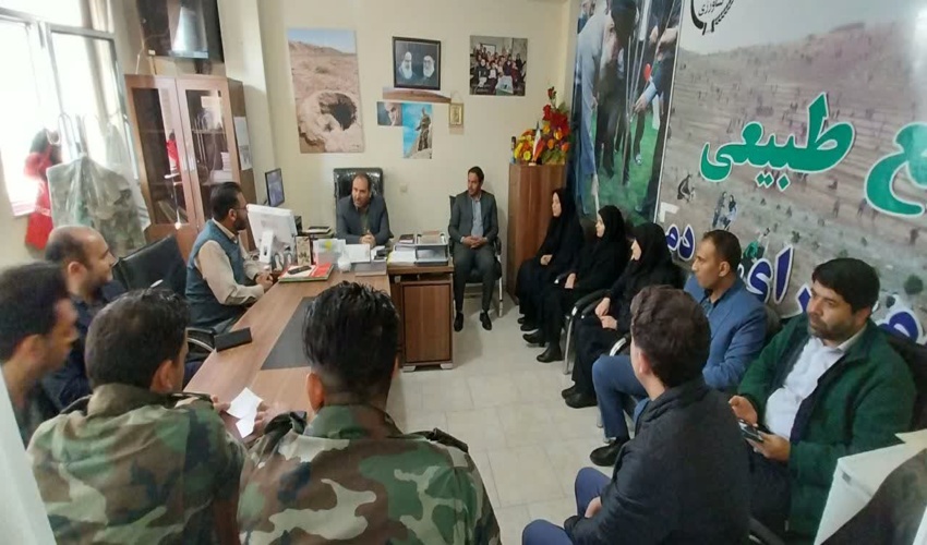 مدیرکل منابع طبیعی و آبخیزداری استان البرز در دیدار نوروزی از اداره شهرستان اشتهارد 