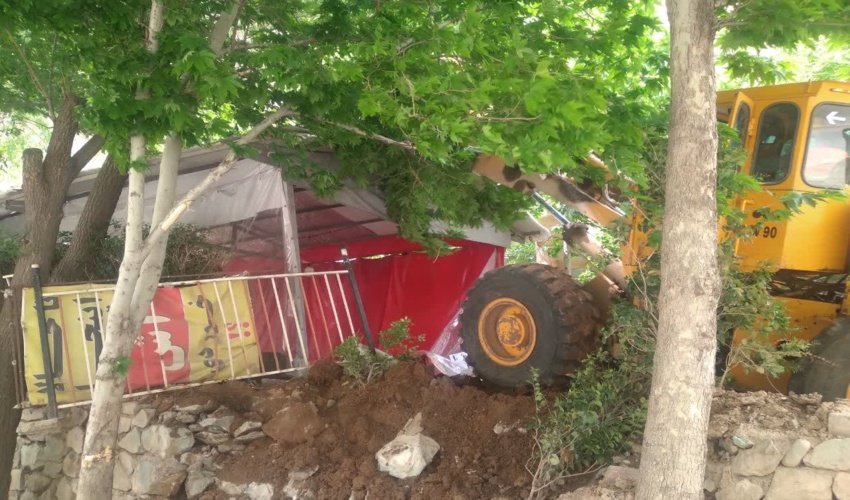 کرج-قلع و قمع و رفع تصرف از اراضی ملی در پل خواب