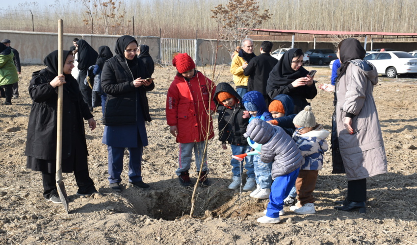 پویش نهالکاری به نام پدردر کرج؛ گامی برای کاهش آلودگی و تقویت ارتباط انسان با طبیعت