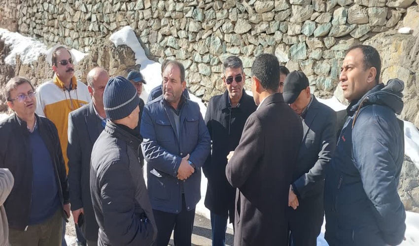 بازدید معاون فرمانداری کرج و مدیرکل منابع طبیعی البرز از طرح‌های هادی روستاهای شهرستان کرج